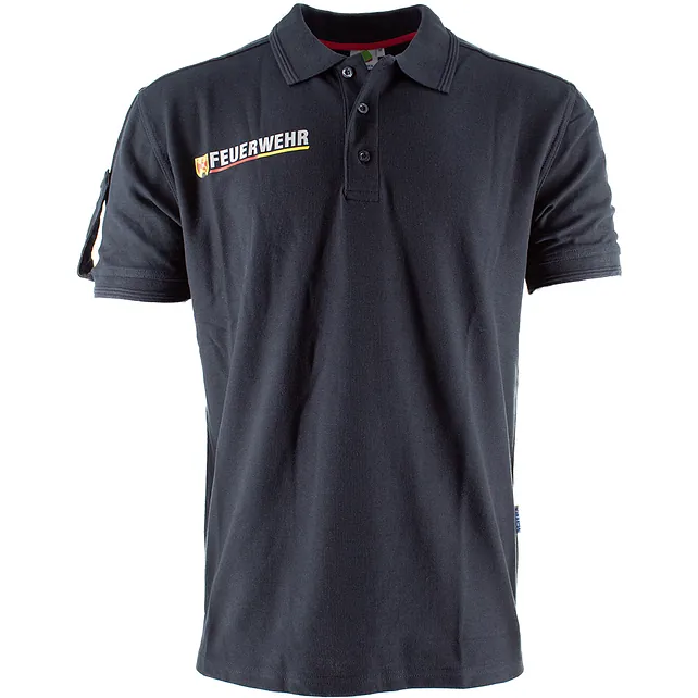 1005105 - Herren Kurzarm Polo-Shirt mit Dienstgradschlaufe